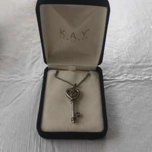 A key heart necklace from Kay Jewelers